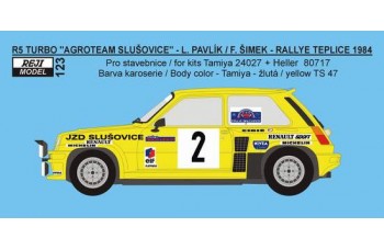 Decal – Renault 5 Turbo „AGROTEAM“ - Rallye Teplice 1982